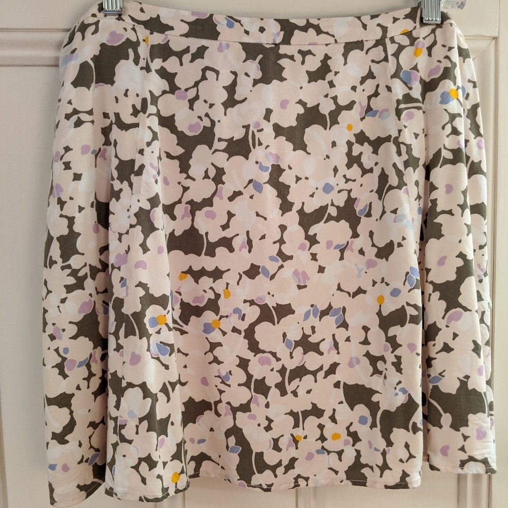 GAP lined, floral skirt